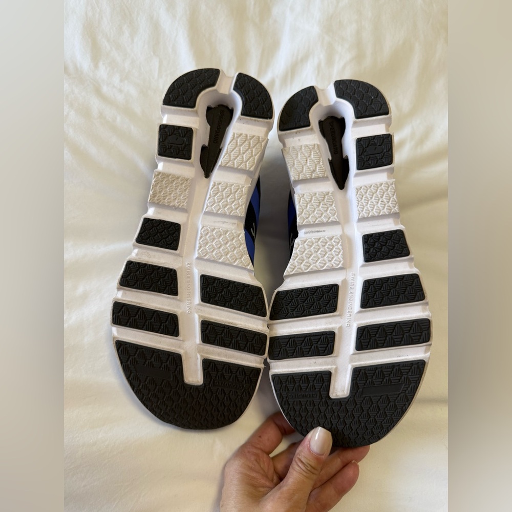 On Cloud | Women’s 9.5 | Cloudrunner Chambray Midnight Blue Black Athletic Shoes - Picture 5 of 8